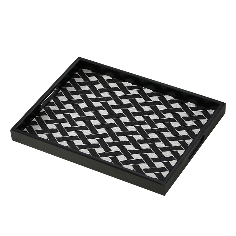 Light luxury leather wooden tr - đánh giá và giá Luxury Skincare Tray