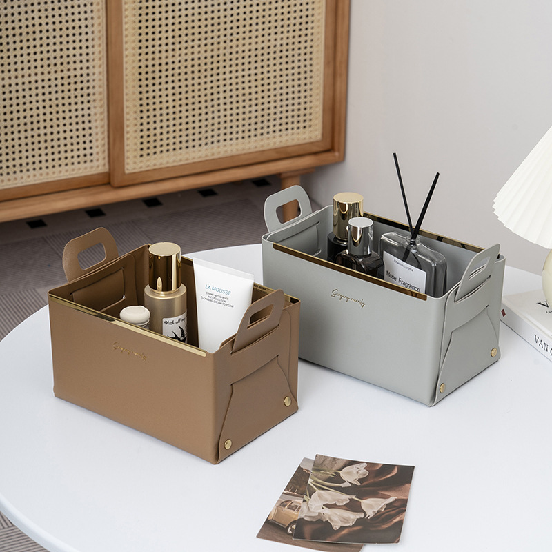 Light luxury leather storage b - đánh giá và giá Luxury Skincare Box