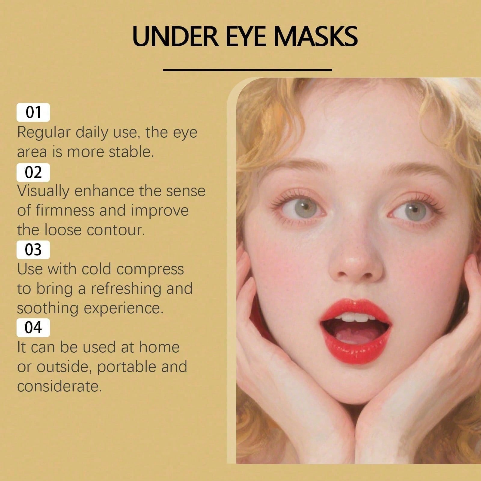 24K Gold Eye Mask, 60 Count Lu - đánh giá và giá Luxury Skincare Mask